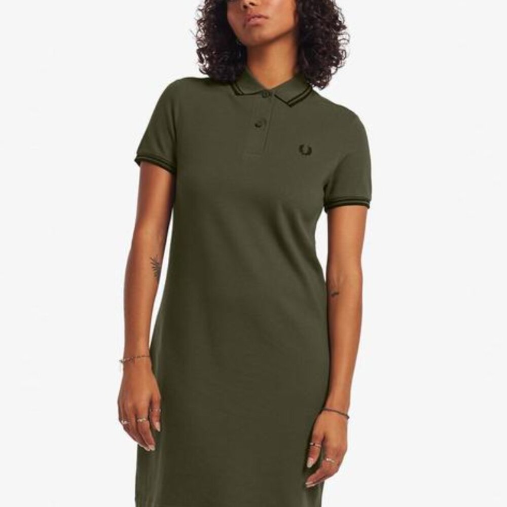 NWT Fred Perry Twin Tipped Army Green Dress